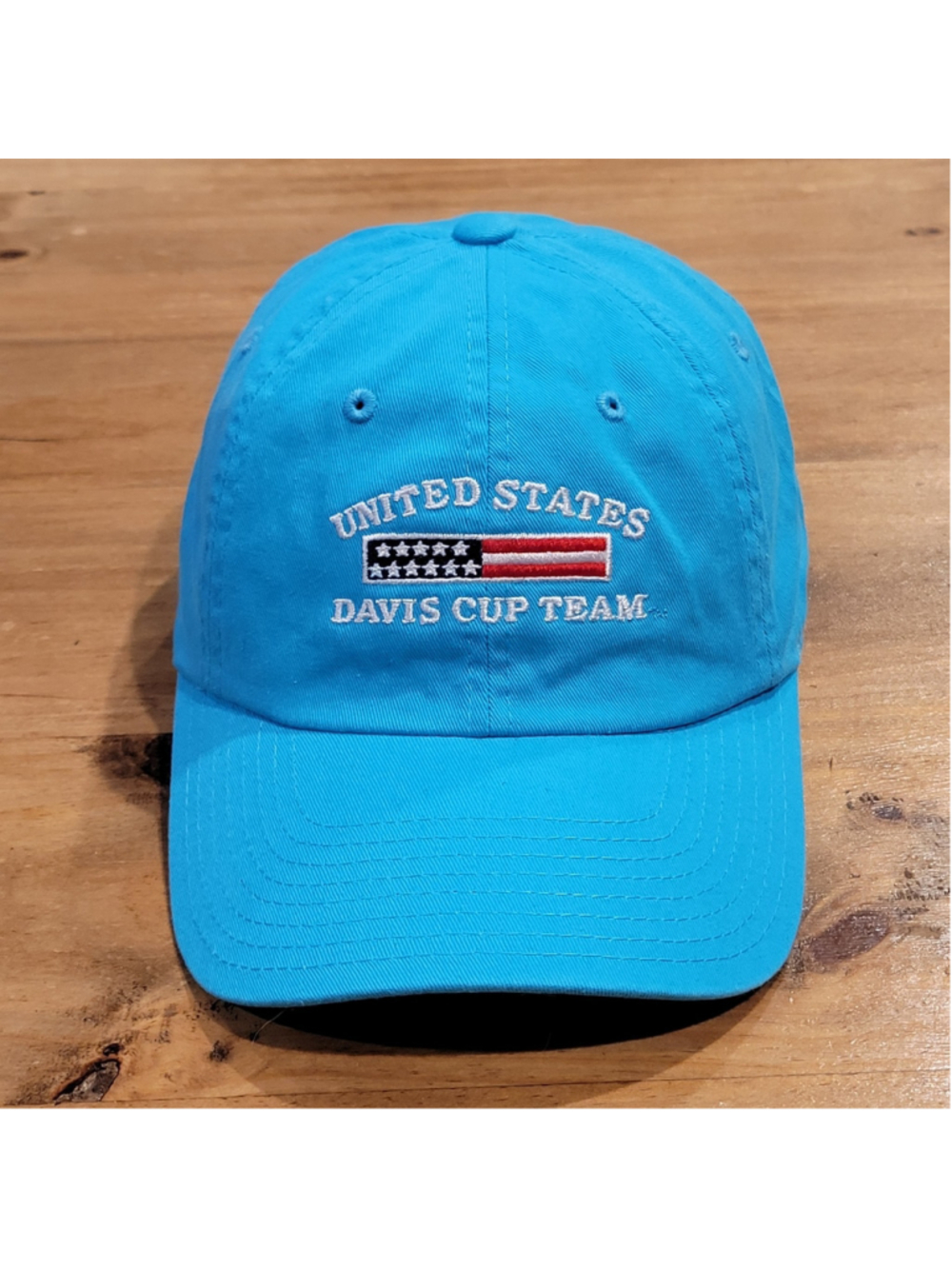 Davis Cup Team Hat Strap Back American Needle Blue United States American Flag